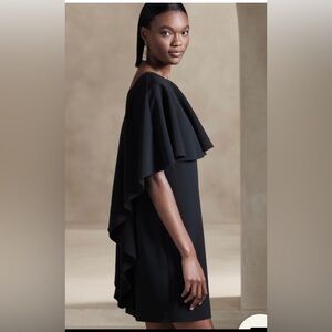 BANANA REPUBLIC FORTE MINI RUFFLE DRESS